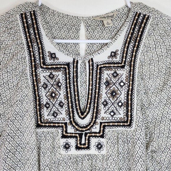 Lucky Brand Lilah Mirror Top Size Small - Picture 5 of 9